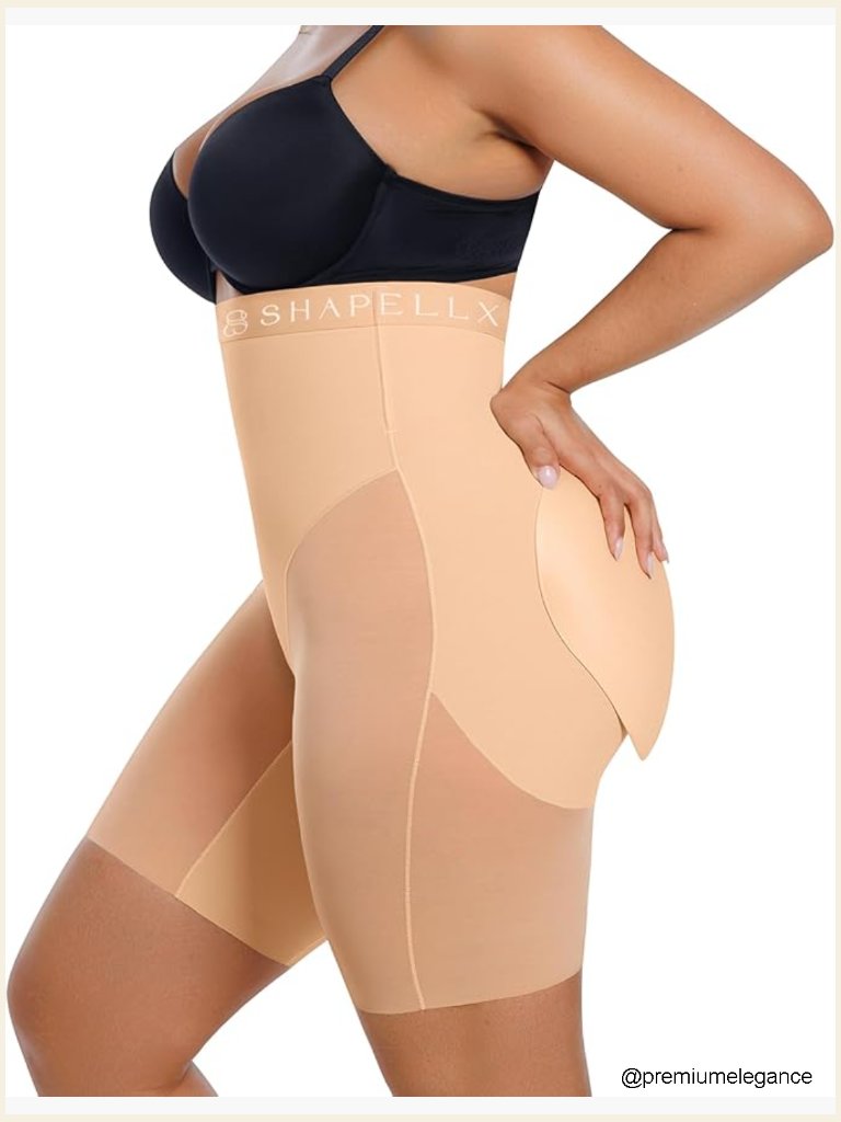 Butt Lifting Shapewear High Waisted Tummy Control Padded Shorts Fajas Body